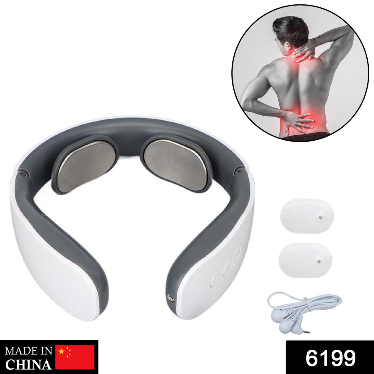 6199 Electric Neck Massager for Deep Tissue Pain Relief Cervical Vertebra Massager DeoDap 6199 Electric Neck Massager for Deep Tissue Pain Relief Cervical Vertebra Massager DeoDap